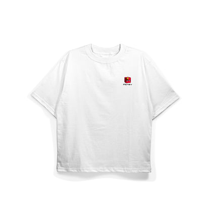 White Blockhead Tee