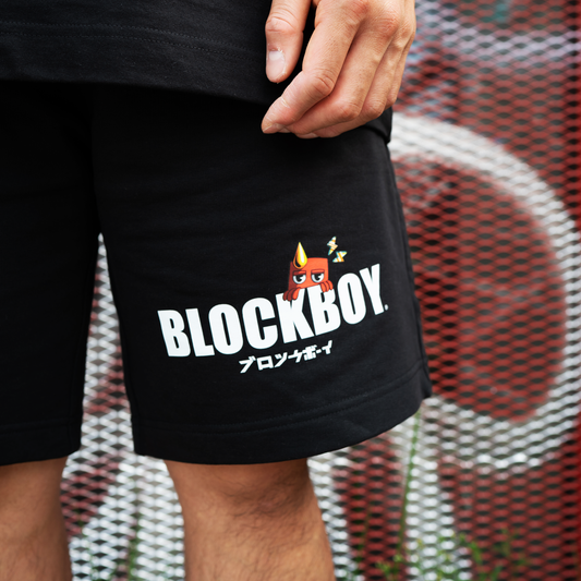 Black BlockBoy Peep Shorts